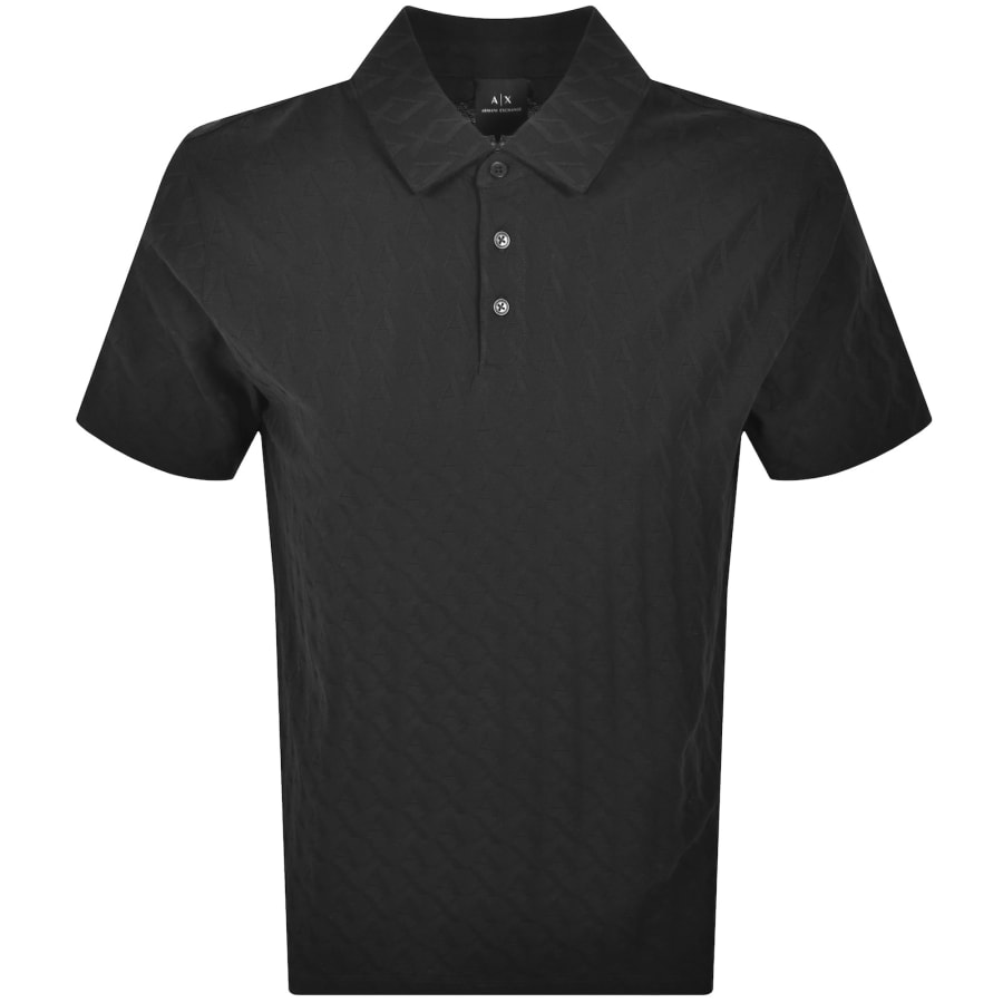 Armani Exchange Polo T Shirt Black | Mainline Menswear ca